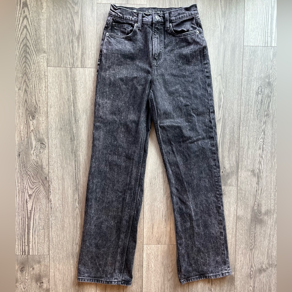 Arizona Jeans Women’s Juniors Highest-Rise Skater Jean Straight Leg Black Size 3